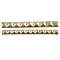 1 Yard Gold Stud Iron On Tape Trim 1/2 Inch Metallic Accent Strip